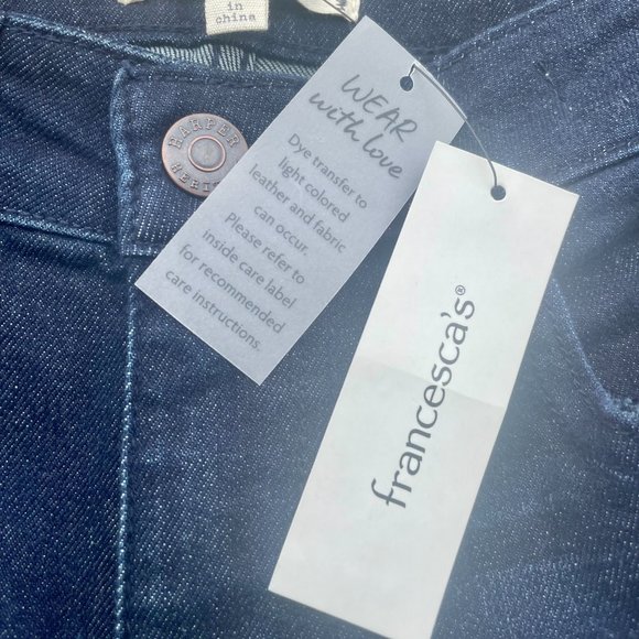 Francesca's Harper Heritage Dark Wash Jeans SZ 26 - Picture 3 of 6